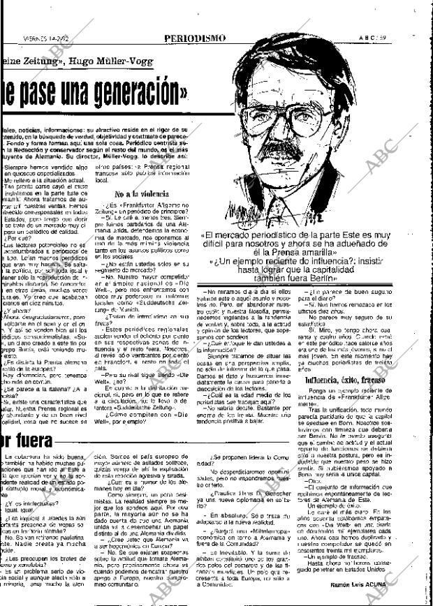 ABC MADRID 14-02-1992 página 69