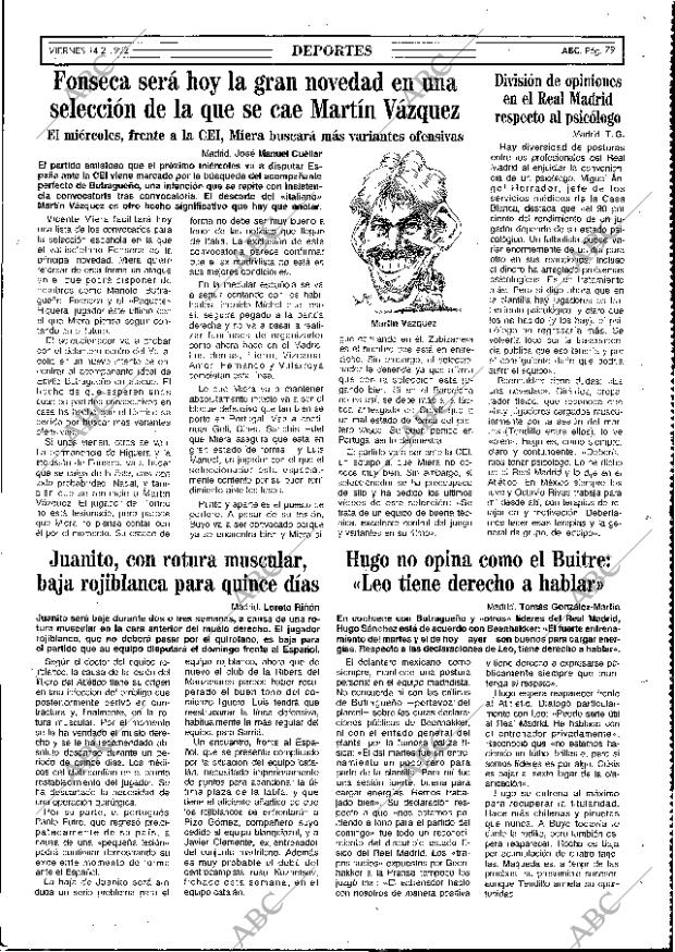 ABC MADRID 14-02-1992 página 79