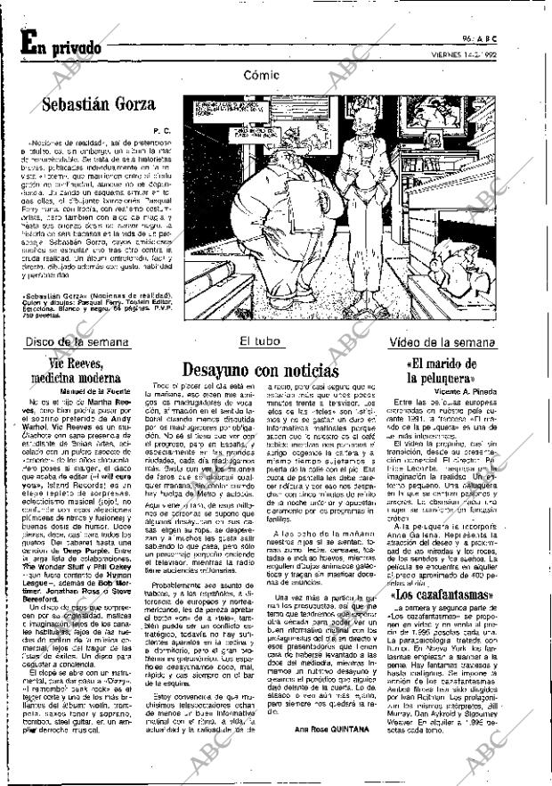 ABC MADRID 14-02-1992 página 96