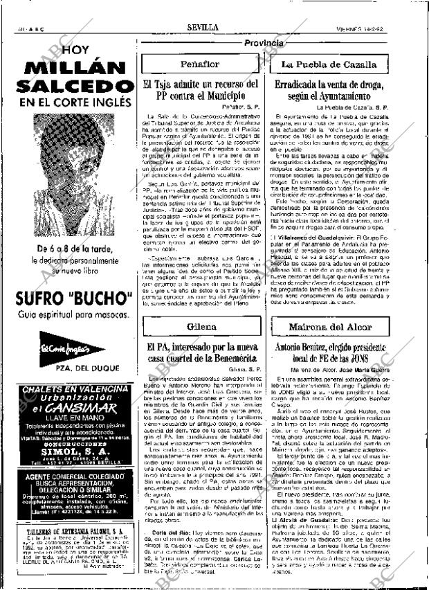 ABC SEVILLA 14-02-1992 página 48