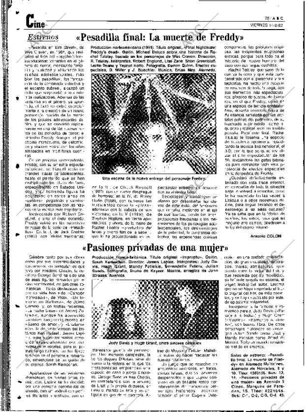 ABC SEVILLA 14-02-1992 página 78