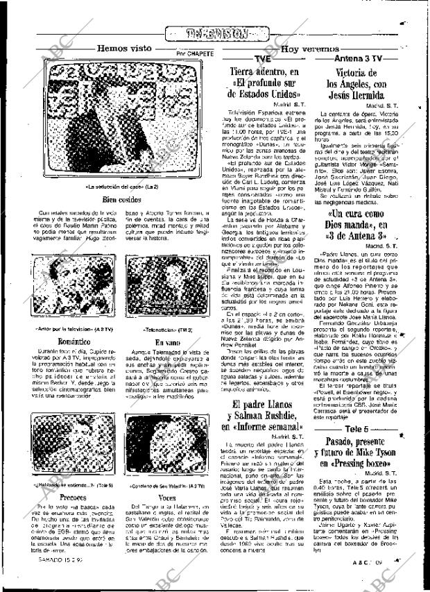 ABC MADRID 15-02-1992 página 109