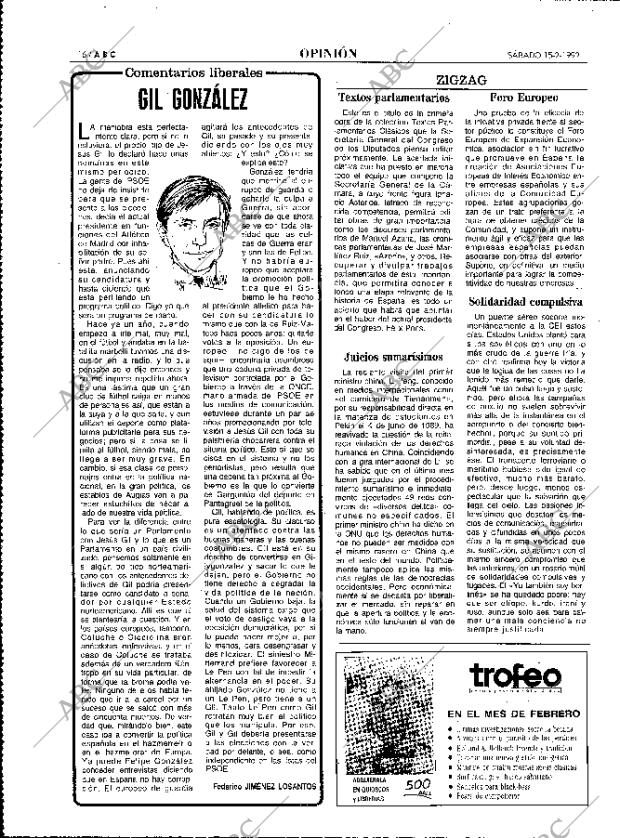 ABC MADRID 15-02-1992 página 16