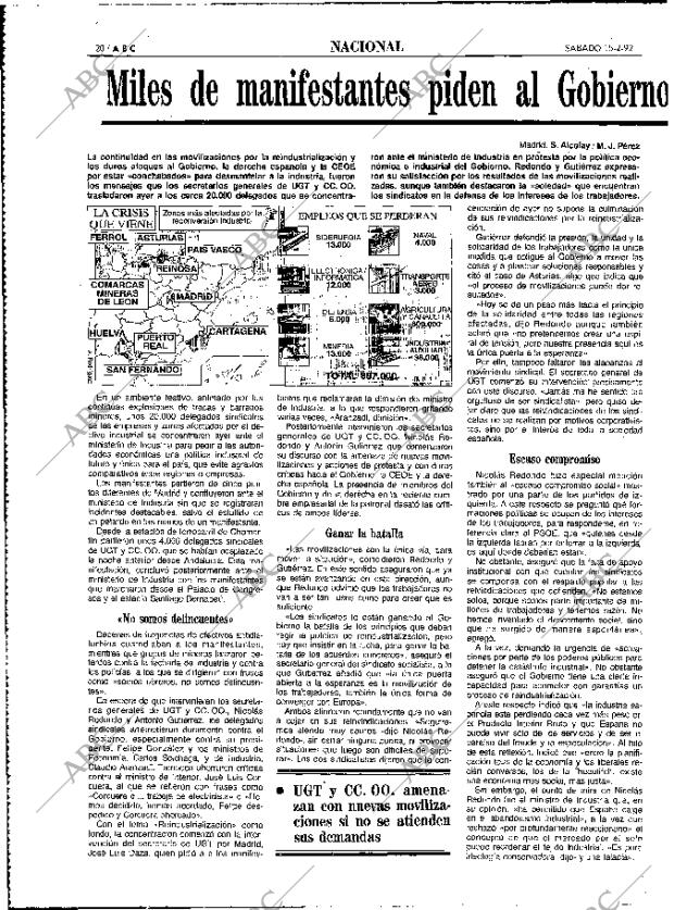 ABC MADRID 15-02-1992 página 20