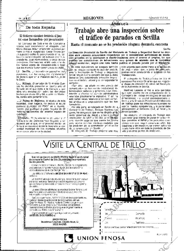 ABC MADRID 15-02-1992 página 44