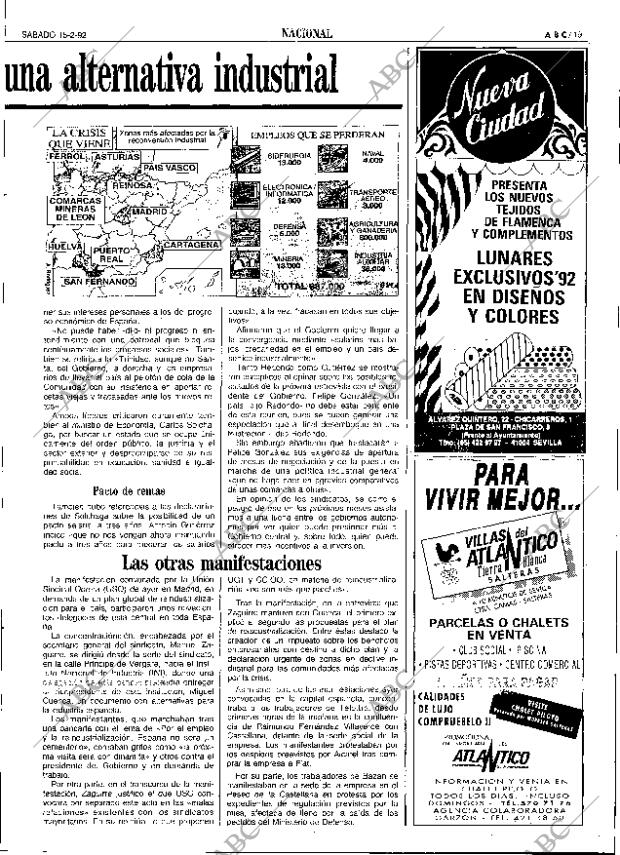 ABC SEVILLA 15-02-1992 página 19
