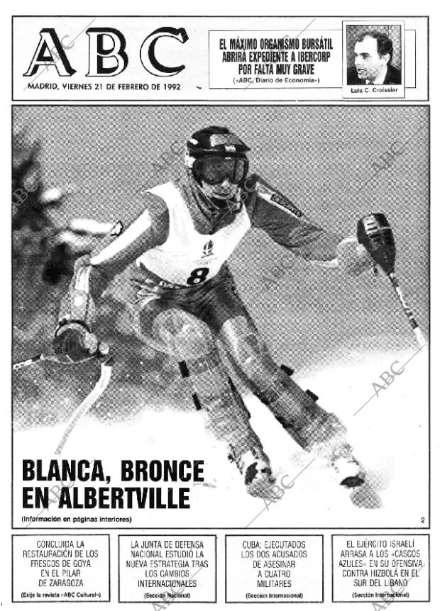 ABC MADRID 21-02-1992 página 1