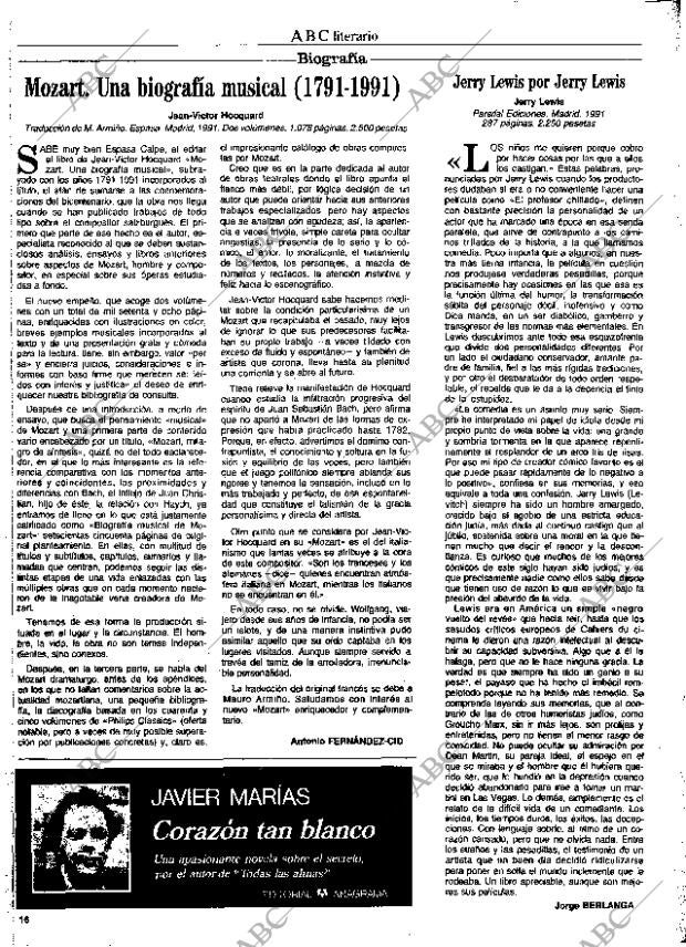 CULTURAL MADRID 21-02-1992 página 16