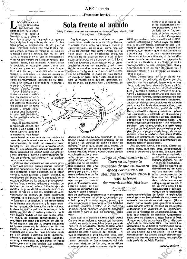 CULTURAL MADRID 21-02-1992 página 19