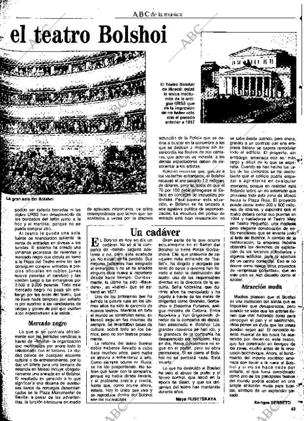 CULTURAL MADRID 21-02-1992 página 43