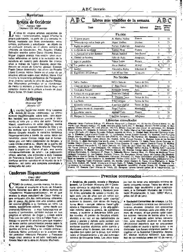 CULTURAL MADRID 21-02-1992 página 6