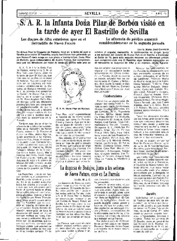 ABC SEVILLA 22-02-1992 página 45