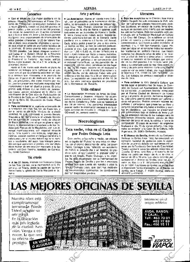 ABC SEVILLA 24-02-1992 página 42