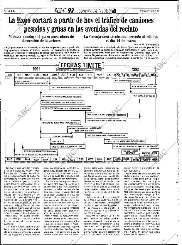 ABC SEVILLA 28-02-1992 página 54