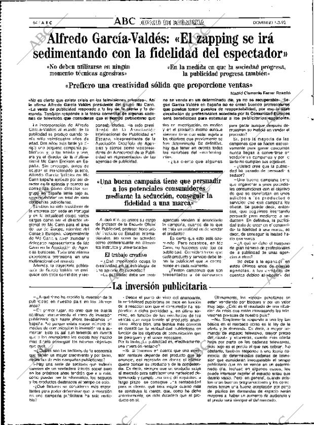 ABC MADRID 01-03-1992 página 64