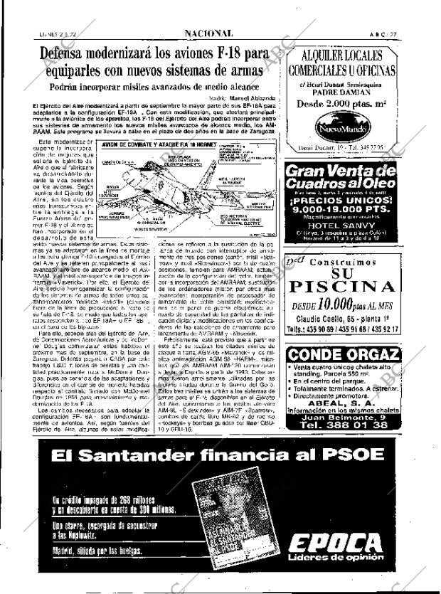 ABC MADRID 02-03-1992 página 27