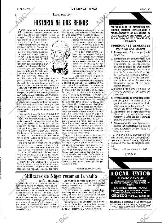 ABC MADRID 02-03-1992 página 33