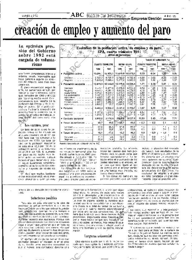 ABC MADRID 02-03-1992 página 85