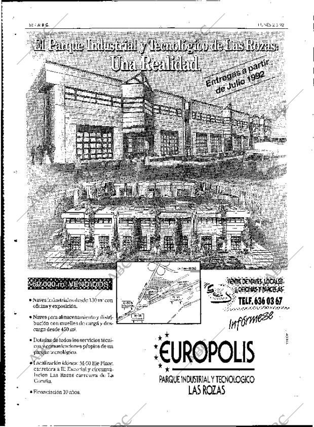 ABC MADRID 02-03-1992 página 88