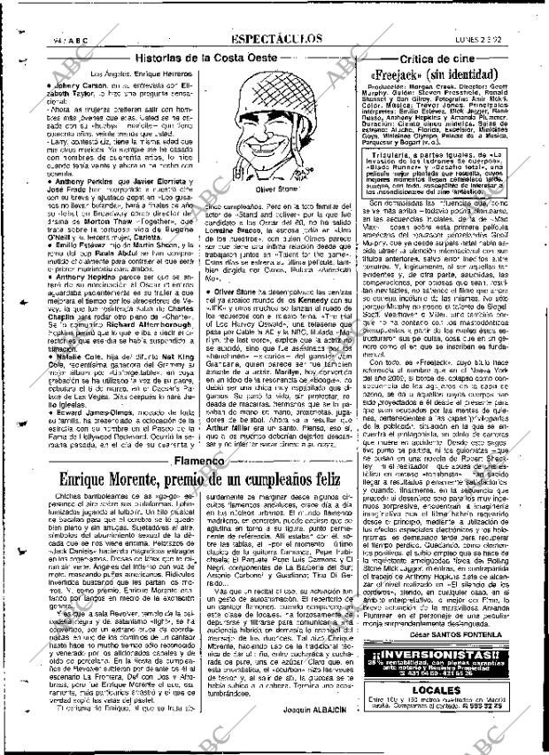 ABC MADRID 02-03-1992 página 94