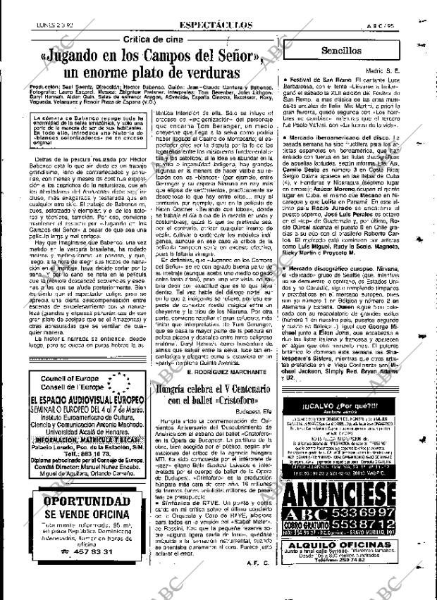 ABC MADRID 02-03-1992 página 95