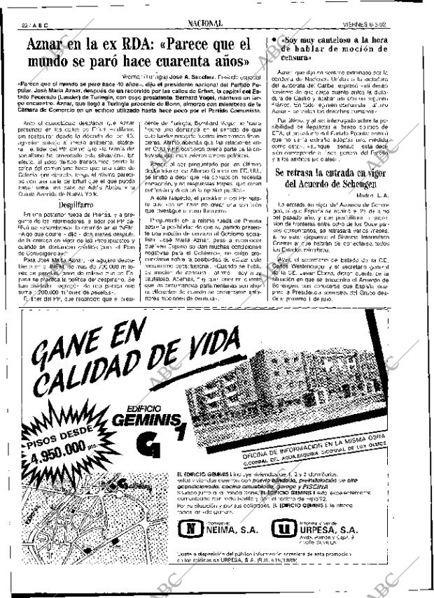 ABC SEVILLA 06-03-1992 página 22