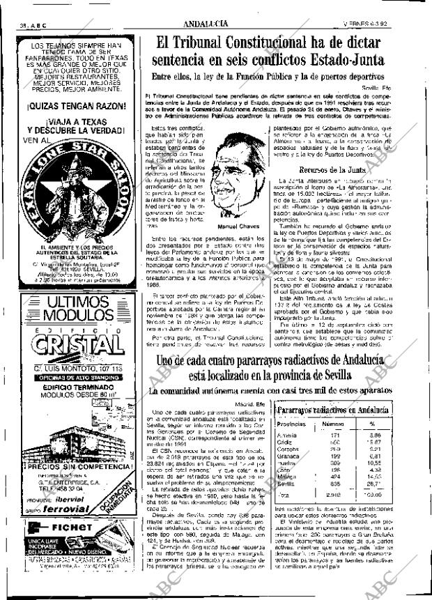 ABC SEVILLA 06-03-1992 página 38