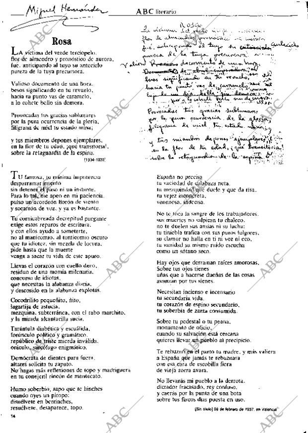 CULTURAL MADRID 06-03-1992 página 14