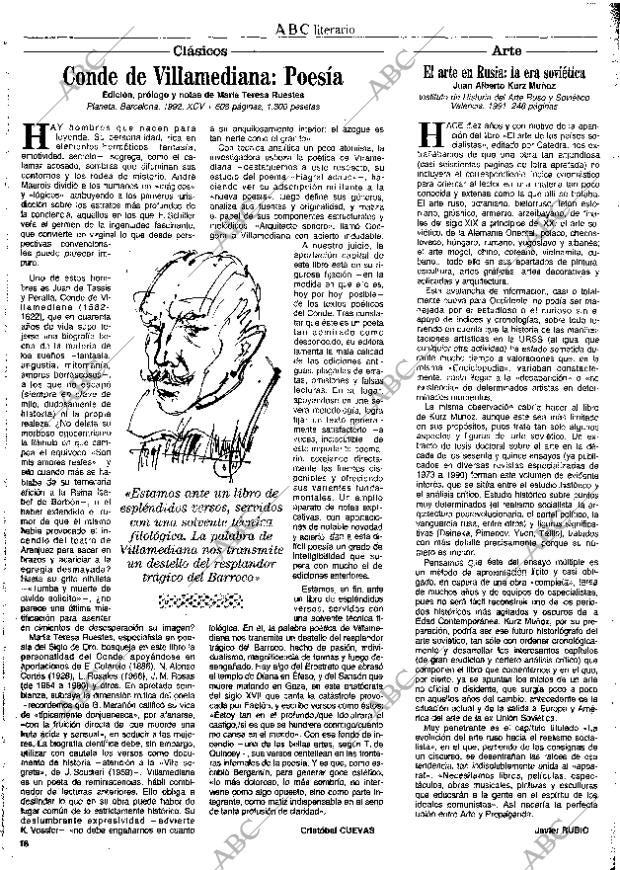 CULTURAL MADRID 06-03-1992 página 16