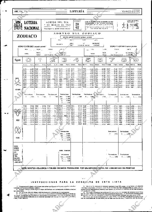 ABC MADRID 08-03-1992 página 114