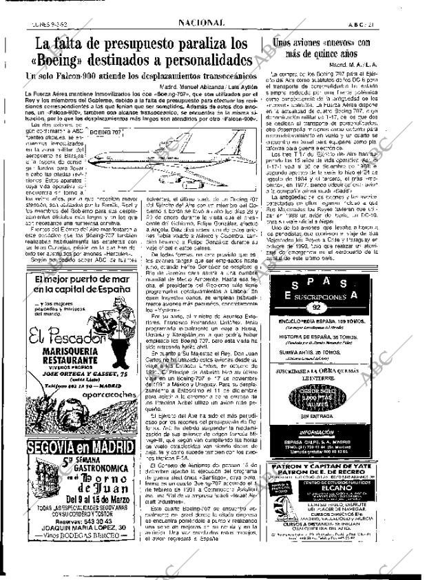 ABC MADRID 09-03-1992 página 21