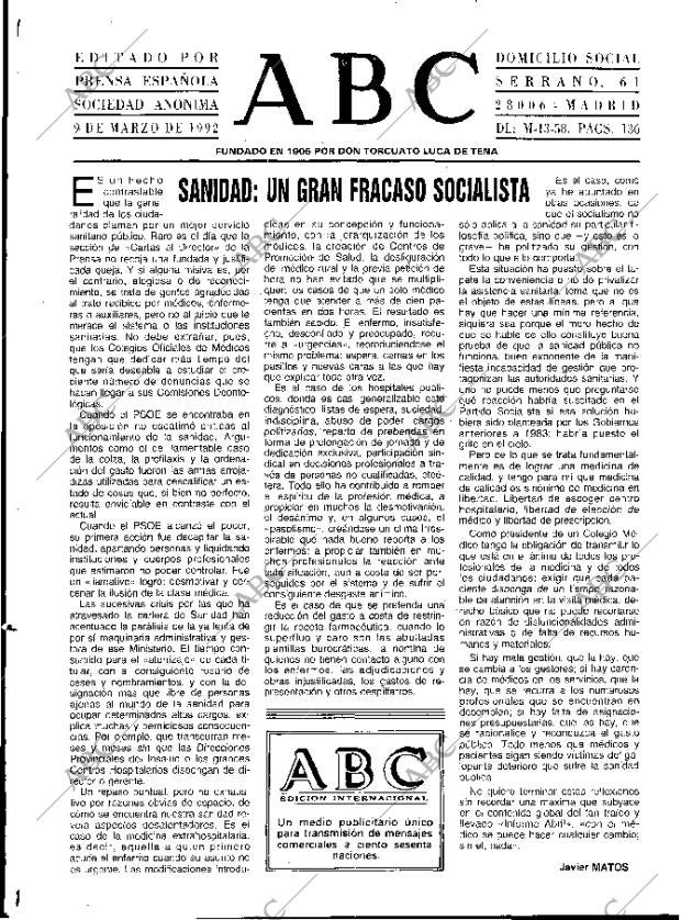 ABC MADRID 09-03-1992 página 3