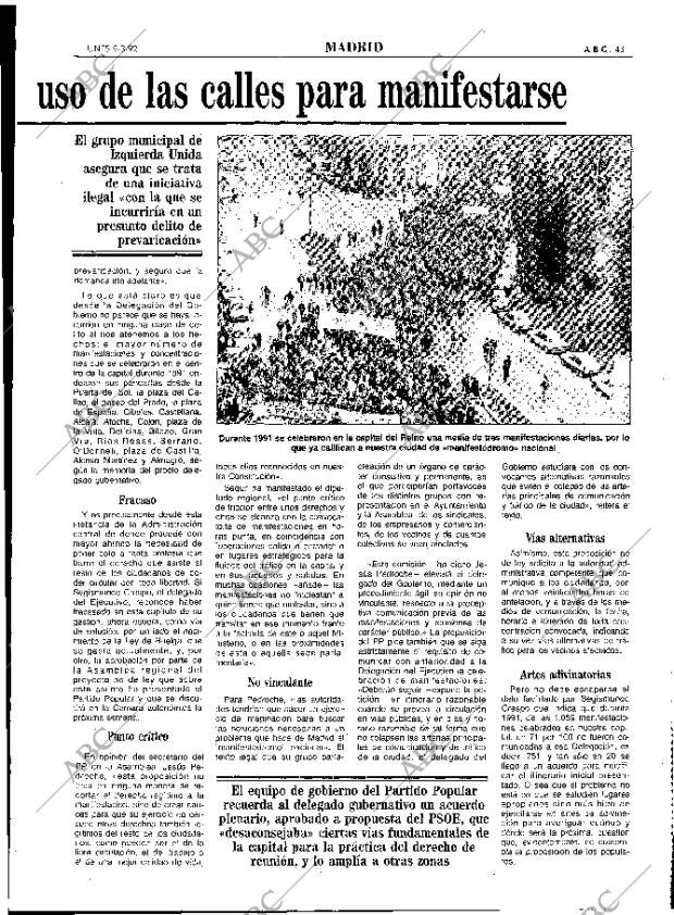 ABC MADRID 09-03-1992 página 43