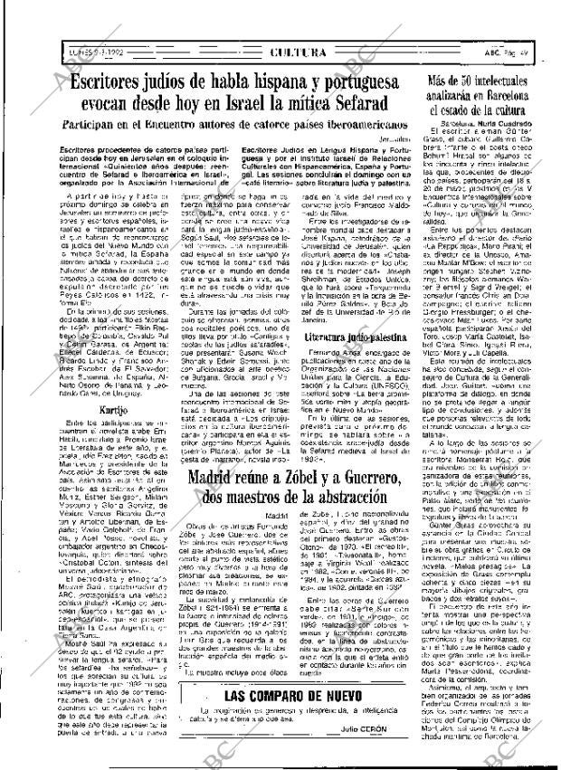 ABC MADRID 09-03-1992 página 49