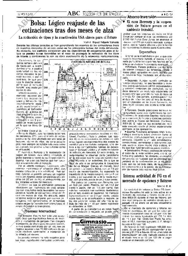 ABC MADRID 09-03-1992 página 59