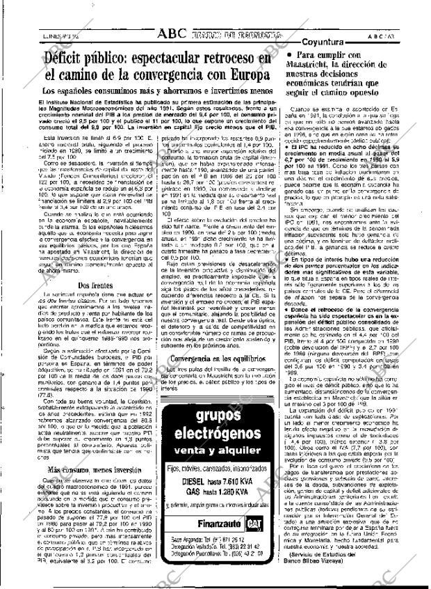 ABC MADRID 09-03-1992 página 63