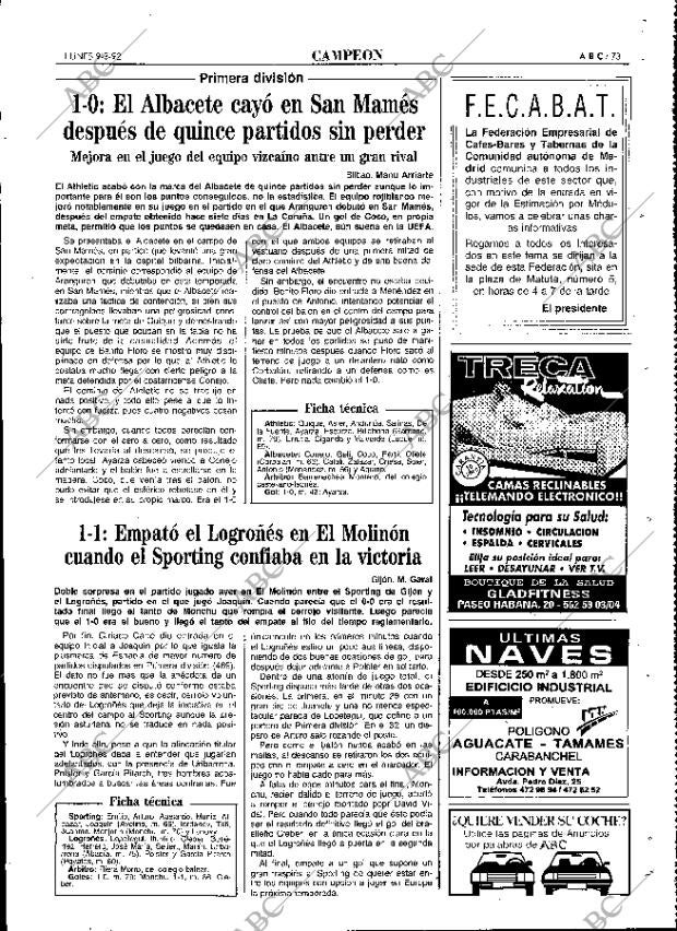 ABC MADRID 09-03-1992 página 73