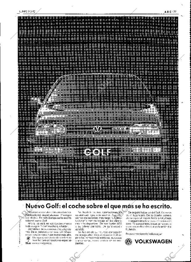 ABC MADRID 09-03-1992 página 77