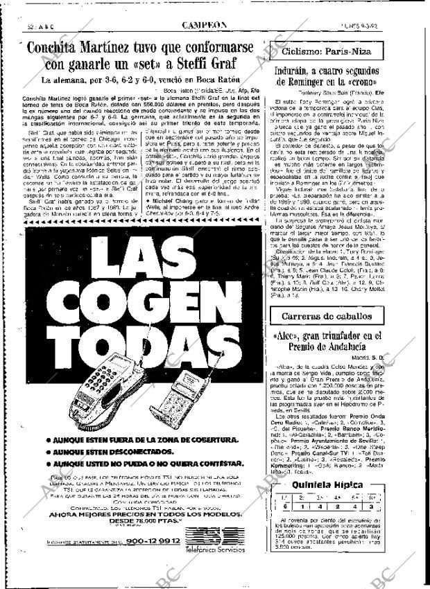 ABC MADRID 09-03-1992 página 82