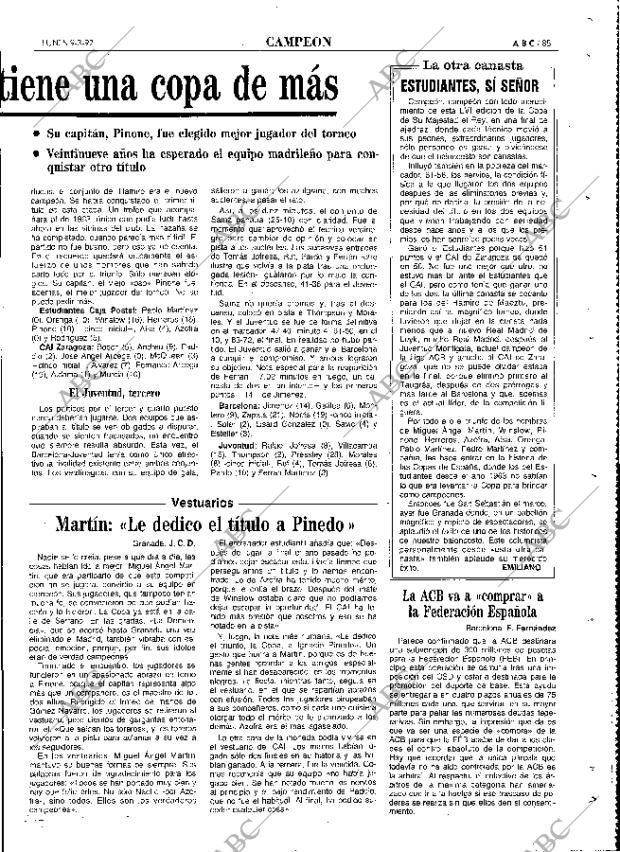 ABC MADRID 09-03-1992 página 85