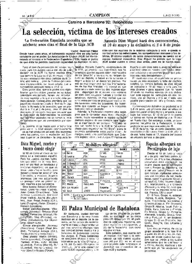 ABC MADRID 09-03-1992 página 86