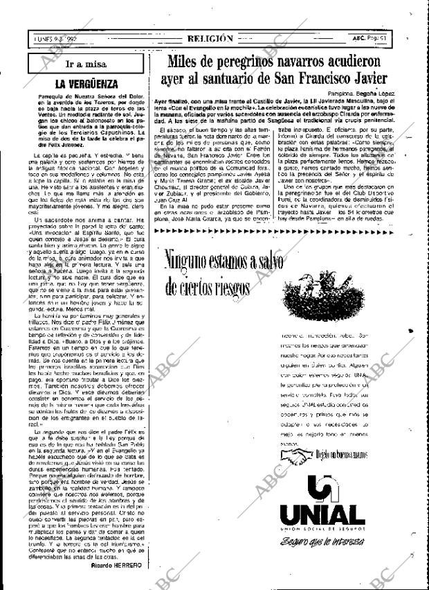 ABC MADRID 09-03-1992 página 91