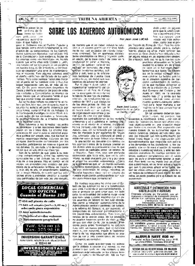ABC MADRID 09-03-1992 página 92