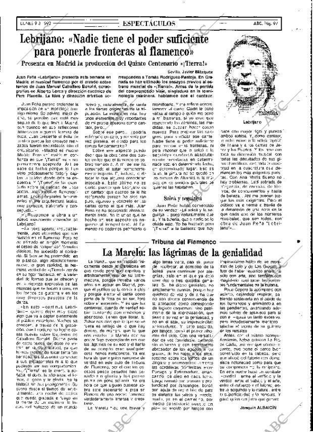 ABC MADRID 09-03-1992 página 97