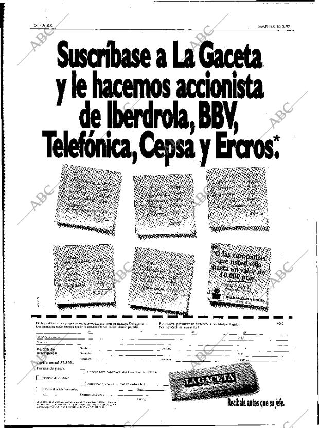 ABC MADRID 10-03-1992 página 60