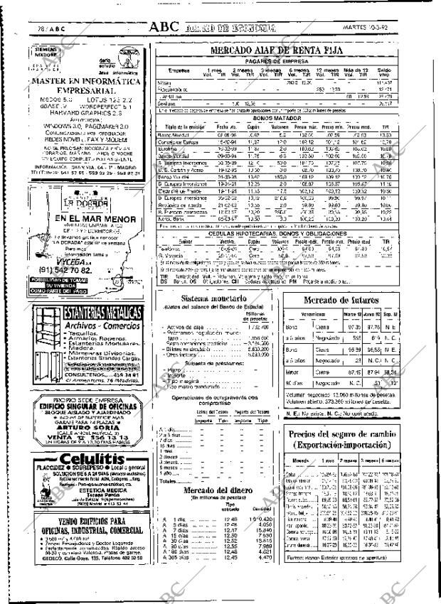 ABC MADRID 10-03-1992 página 78