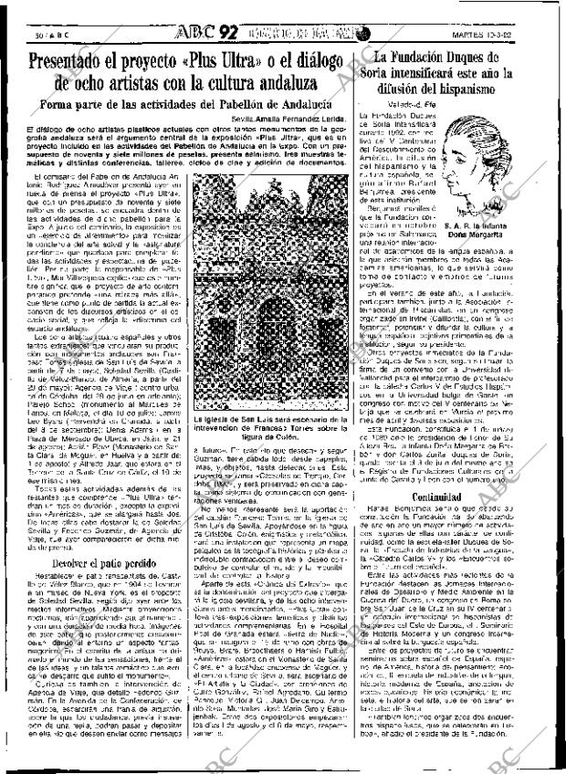 ABC SEVILLA 10-03-1992 página 50