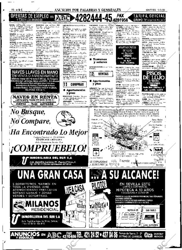 ABC SEVILLA 10-03-1992 página 88