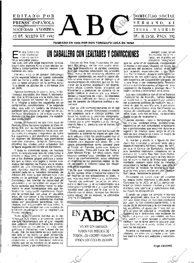 ABC MADRID 13-03-1992 página 3