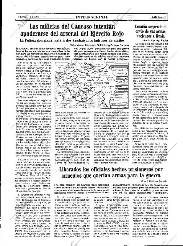 ABC MADRID 13-03-1992 página 31
